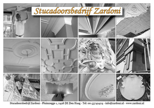 Stucadoorsbedrijf Zardoni flyer 2016