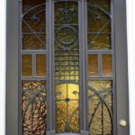 Art Nouveau Smeedijzeren deurrooster