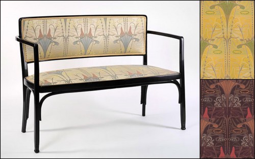 Art Nouveau gordijn- en meubelstoffen