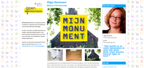 Open Monumentendag 2016 Mijn Monument door Olga Harmsen