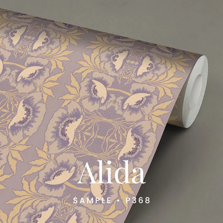 P368 Alida wallpaper met anemonen
