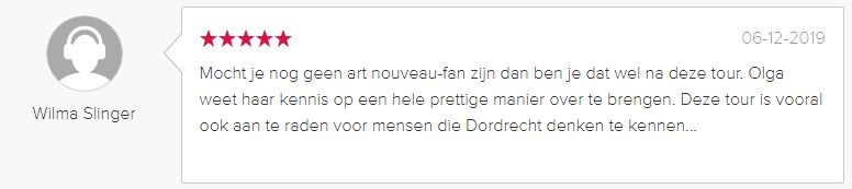 Review - Beoordeling Art Nouveau Wandeling Dordrecht2