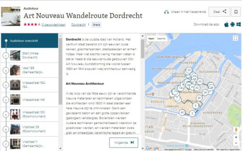 Art Nouveau wandeling Dordrecht - App
